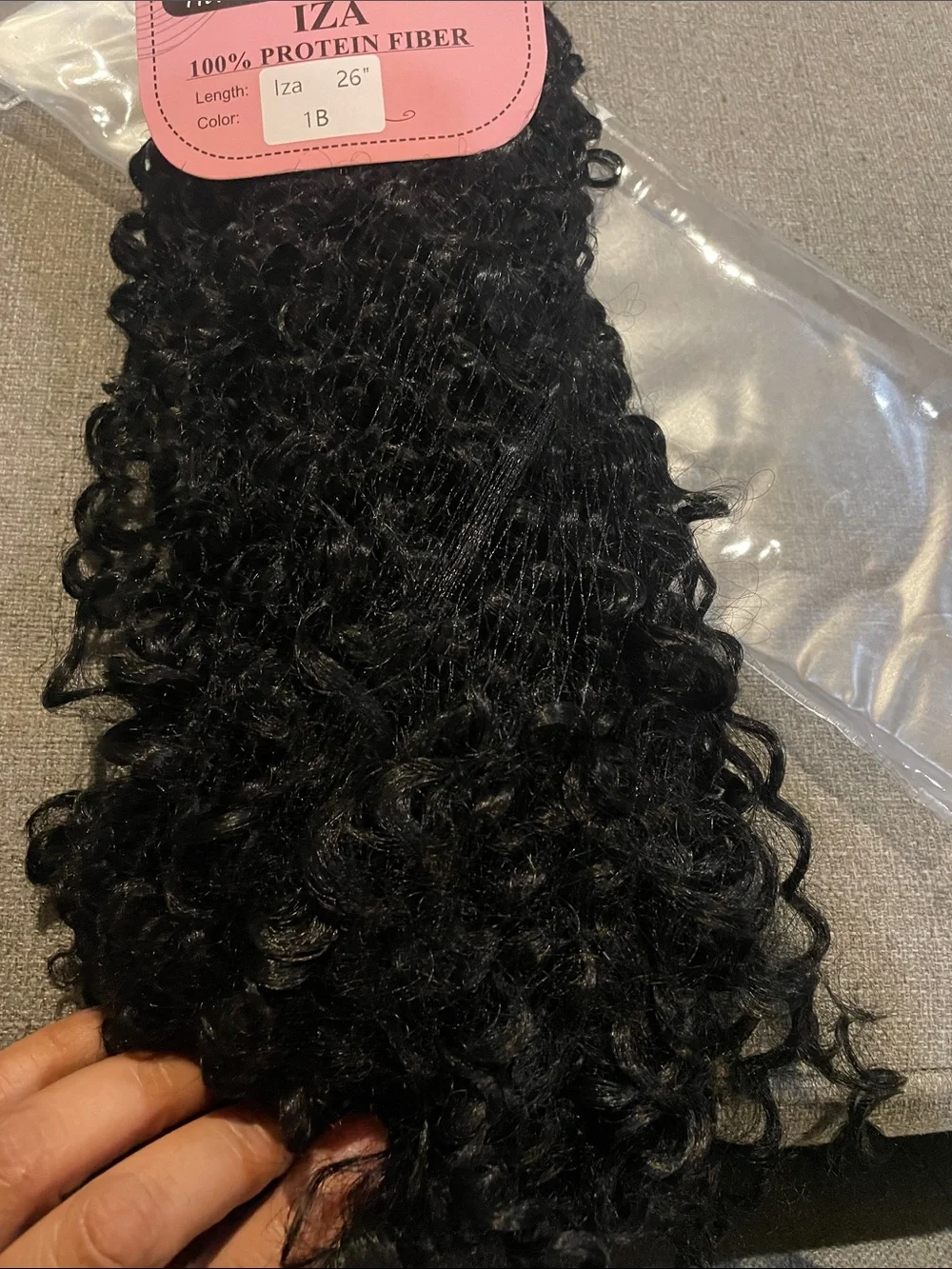 BHF 26”Curly Clip In Hair Extension Double Weft 100% protein Hair Extension 7p